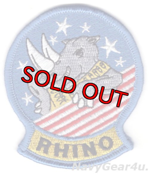 画像1: VFA-154 BLACK KNIGHTS RHINOショルダーマスコットパッチ（デッドストック）