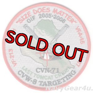 画像: CVW-8/CVN-71 OIF2005-2006 "LAST TOMCAT CRUISE"アラビア湾クルーズ記念パッチ（デッドストック）