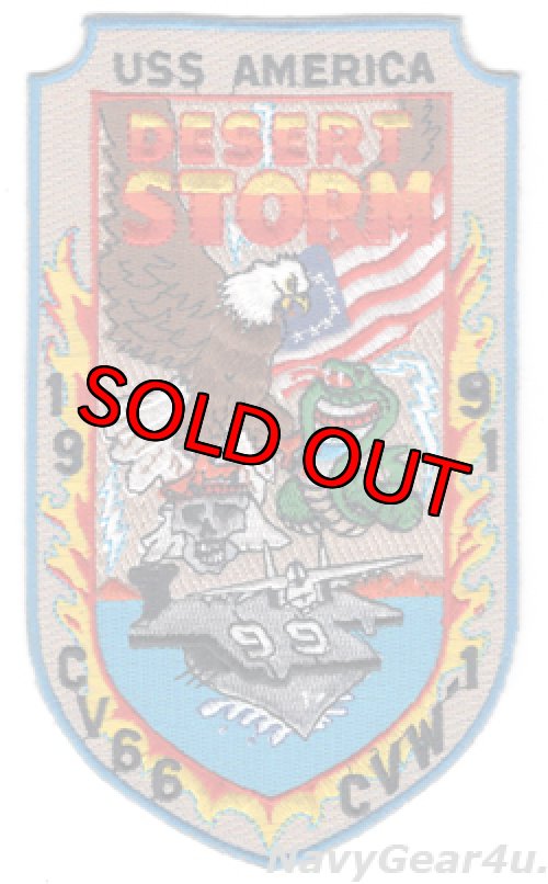 画像1: VF-102 DIAMONDBACKS/CVW-1/CV-66 1991年デザートストーム作戦記念パッチ（デッドストック）