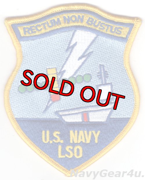 画像1: U.S.NAVY LSOパッチ（ベルクロ有無）