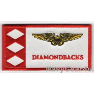 画像: VFA-102 DIAMONDBACKS THROWBACKファン用WSOネームタグ（F-4時代/ベルクロ付き）