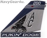 画像: VFA-143 PUKIN' DOGS AC200 CAGバード垂直尾翼パッチ