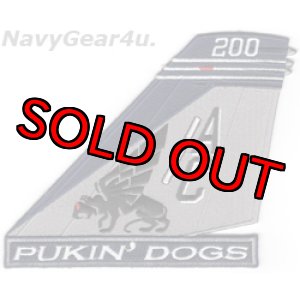 画像: VFA-143 PUKIN' DOGS AC200 CAGバード垂直尾翼パッチ