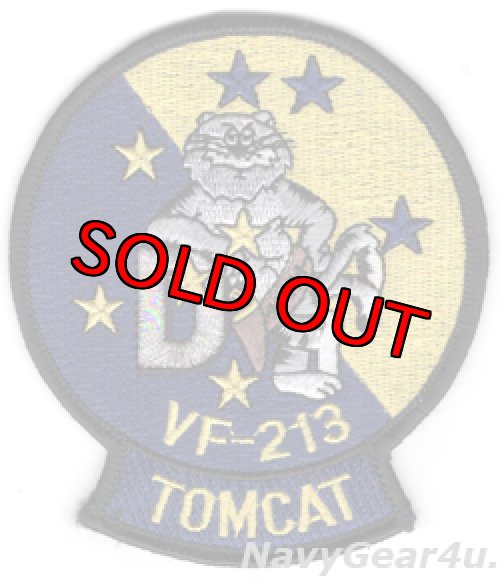 画像1: VF-213 BLACK LIONS F-14Dトムキャットマスコットパッチ（デッドストック）
