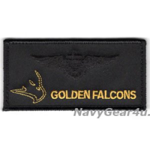 画像: HSC-12 GOLDEN FALCONS DET.2"BLACK GOLD"ファン用パイロットネームタグ（ベルクロ付き）