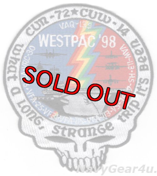 画像1: CVW-14/CVN-72 WESTPAC/OSW 1998クルーズ記念パッチ（VAQ-139/デッドストック）