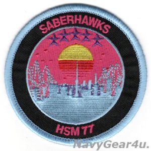 画像: HSM-77 SABERHAWKS "Miami Vice"ショルダーバレットパッチ（ベルクロ有無）
