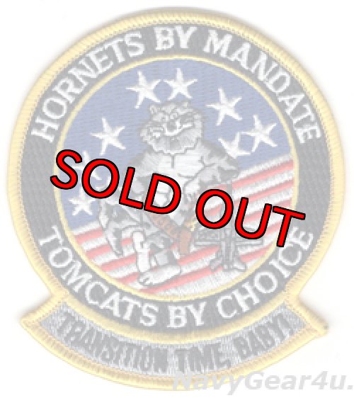 画像1: VF-213 BLACK LIONS "TRANSITTION TIME,BABY!"機種転換記念パッチ（デッドストック）