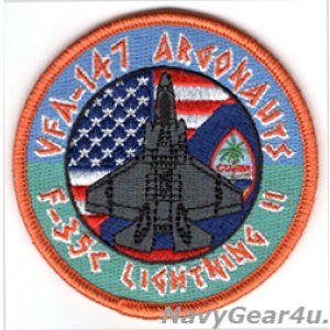 画像: VFA-147 ARGONAUTS SFARP戦闘攻撃機先進即応プログラムGUAM DET 2026展開記念ショルダーバレットパッチ（ベルクロ有無）