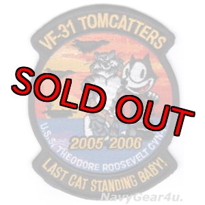画像: VF-31 TOMCATTERS LAST CAT STANDING BABY! 2005-2006パッチ（デッドストック）