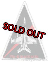 画像: VFA-41 BLACK ACES F/A-18Fショルダートライアングルパッチ（デッドストック）