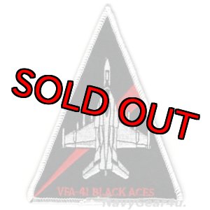 画像: VFA-41 BLACK ACES F/A-18Fショルダートライアングルパッチ（デッドストック）