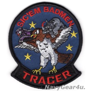 画像: VAW-125 TIGERTAILS "SIC'EM BADMEN"TRACERショルダーパッチ(ネイビー/ベルクロ有無)