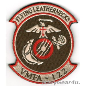 画像: VMFA-122 THE FLYING LEATHERNECKS部隊パッチ（デザート/ベルクロ付き）