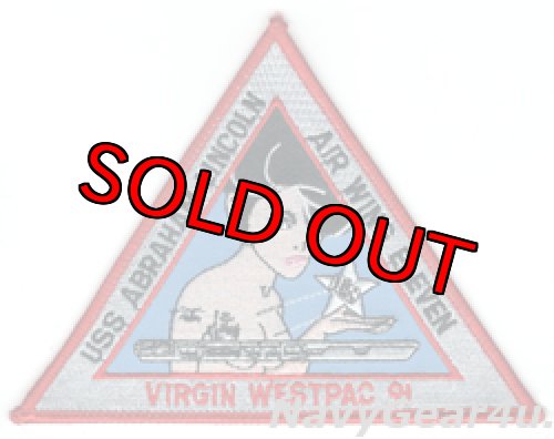画像1: CVW-11/CVN-72 VIRGIN WESTPAC1991クルーズ記念パッチ（デッドストック）