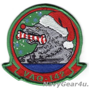 画像: VAQ-142 GRAY WOLVES HOLIDAY部隊パッチ（ベルクロ有無）