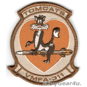 画像: VMFA-311 TOMCATS 部隊パッチ(デザート/ベルクロ付き)