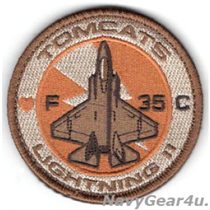 画像: VMFA-311 TOMCATS F-35Cショルダーバレットパッチ(デザート/ベルクロ付き)