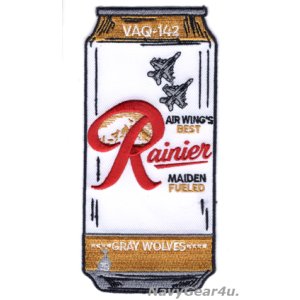 画像: VAQ-142 GRAY WOLVES "Rainier"缶パッチ(ベルクロ有無)