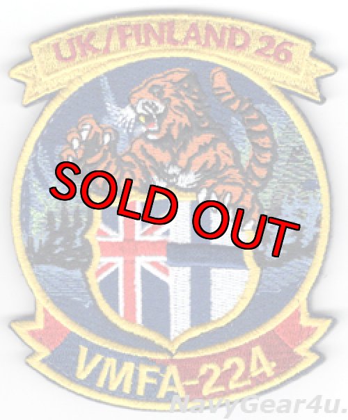 画像1: VMFA-224 BENGALS イギリス/フィンランド展開記念2026部隊パッチ（ベルクロ付き）