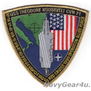 画像: CVW-8/CVN-71 1999年アライドフォース作戦参加記念/地中海クルーズパッチ（デッドストック）