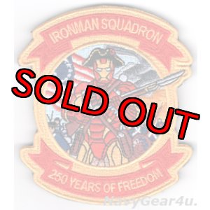 画像: VQ-3 IRONMAN 建国250周年記念部隊パッチ(ベルクロ付き)