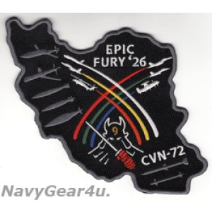 画像: CVW-9/CVN-72 Operation Epic Fury作戦クルーズ2026記念パッチ
