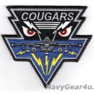 画像: VAQ-139 COUGARS EVIL EYES EA-18Gショルダーパッチ(ベルクロ付き)