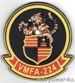 画像1: VMFA-224 BENGALS PVC部隊パッチ（ベルクロ付き）