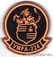 画像1: VMFA-224 BENGALS PVC部隊パッチ（Ver.2/ベルクロ付き）
