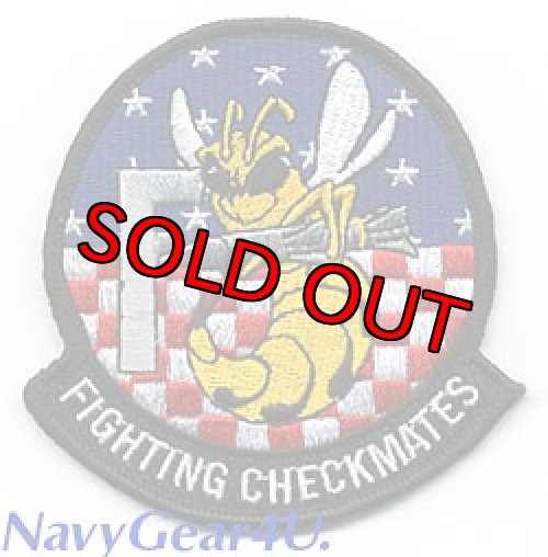 画像1: VFA-211FIGHTING CHECKMATES RHINOショルダーマスコットパッチ