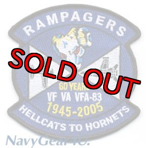 画像: VFA-83 RAMPAGERS部隊創設60周年記念パッチ