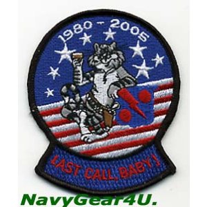 画像: VF-11 RED RIPPERS LAST CALL BABY!記念パッチ(デッドストック)