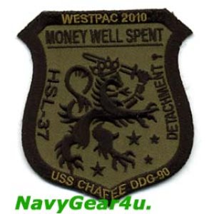 画像: HSL-37 Easy Riders DET-1 USS CHAFEE 2010年西太平洋クルーズ記念パッチ
