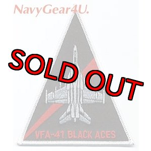 画像: VFA-41 BLACK ACES F/A-18Fショルダートライアングルパッチ
