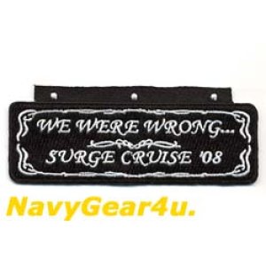 画像: CVW-1/CVN-68 SURGE 2008クルーズ記念パッチ
