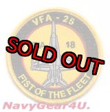 画像: VFA-25 FIST OF THE FLEET F/A-18Cショルダーバレットパッチ