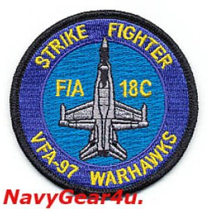 画像: VFA-97 WARHAWKS F/A-18Cショルダーバレットパッチ（最終期）