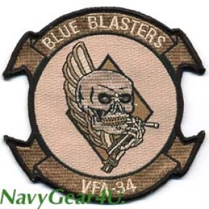 画像: VFA-34 BLUE BLASTERS部隊パッチ（デザート）