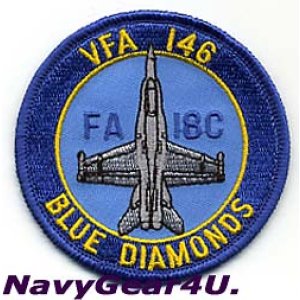 画像: VFA-146 BLUE DIAMONDS F/A-18Cショルダーバレットパッチ
