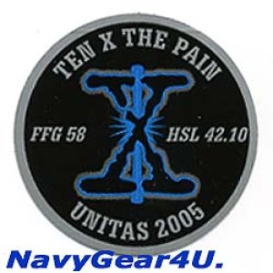 画像: HSL-42 PROUD WARRIORS DET-X 2005年FFG-58展開記念ステッカー（デッドストック）
