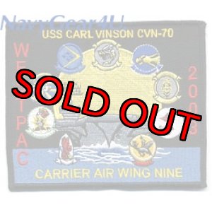 画像: CVW-9/CVN-70 WESTPAC2003クルーズ記念パッチ