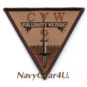 画像: CVW-2部隊パッチ（デザート）