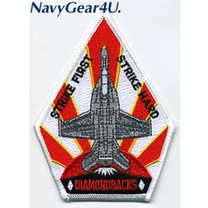 画像: VFA-102 DIAMONDBACKS STRIKE FIRST/HARDショルダーパッチ（デッドストック）
