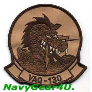 画像: VAQ-130 ZAPPERS部隊パッチ（デザート）