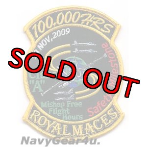 画像: VFA-27 ROYAL MACES 10万時間クラスA無事故飛行記念パッチ