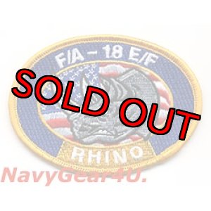 画像: F/A-18E/F RHINOショルダーマスコットパッチ