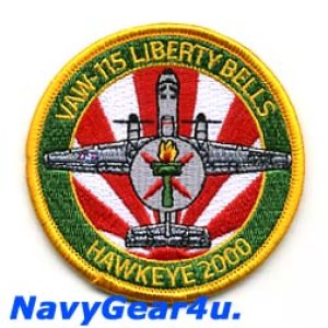 画像: VAW-115 LIBERTY BELLS HAWKEYE 2000ショルダーパッチ（ベルクロ有無）