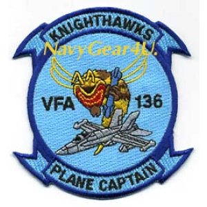 画像: VFA-136 KNIGHTHAWKS PLANE CAPTAINパッチ