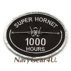 画像: F/A-18E/Fスーパーホーネット1000飛行時間達成記念パッチ（シルバー/デッドストック）